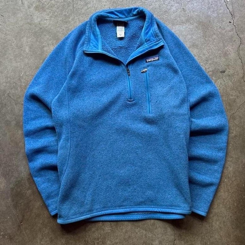 Vintage Patagonia blue quarter zip fleece sweatshirt  Mens size medium